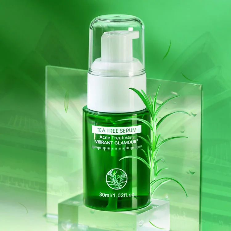 

High Quality Scar Removal Anti Acne Whitening Brightening Natural Tea Tree Extract Face Serum, Colorless