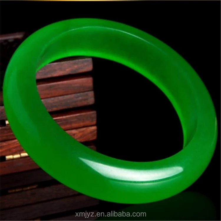 

Women'S Emerald Green Bangle Water Moisturizing Green Quartzite Jade Bangle