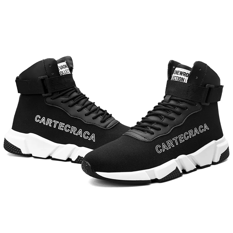

2021 Summer breathable Men's new fashion Shoes Korean fashion small white high top canvas Shoes Men's Shoes, Black white/black red or custom color