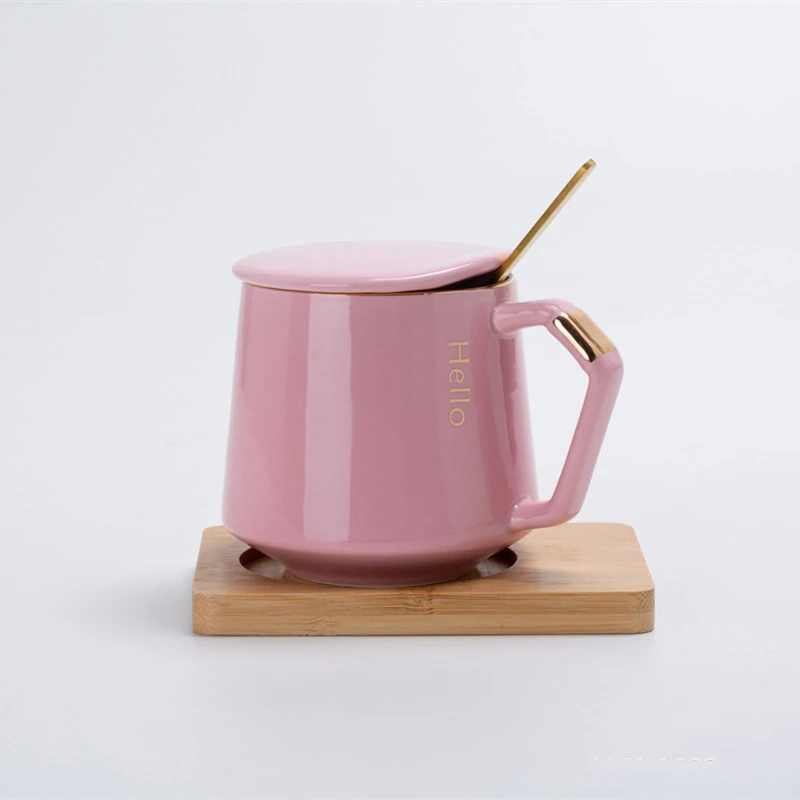 

China ceramics regular translation double wall vacuum insulation car flip cup water travel cup coffee tea mug with handle, Custom color