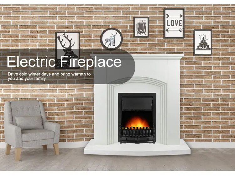 New Design European Style Electric Fireplace Wall Mounted Electric