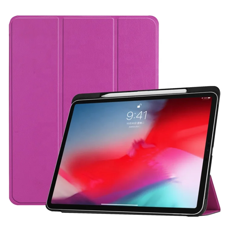 

11 Inch Pu Leather Auto Awake And Sleep Tablet Case With Pen Slot For Ipad Pro 11