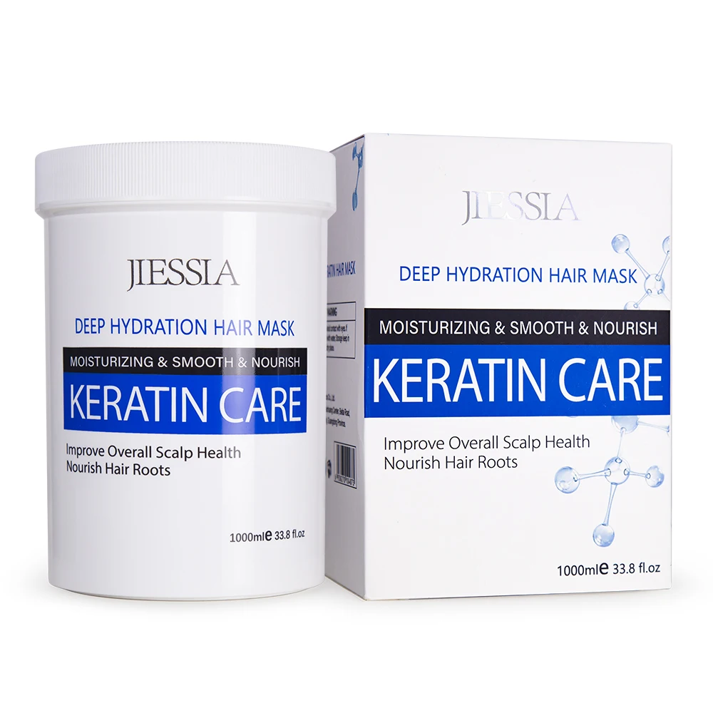 

wholesale 1000ML bottle keratin hair repair mask OEM hair care manufacturer private label protein biotin keratin treatment mask