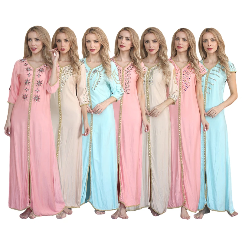 

2021 Abaya Middle Eastern women's long skirt the most popular dress products, 7 colors