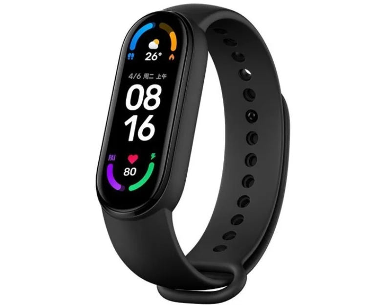 

2021 Newest Xiaomi Mi Band 6 Monitor Fitness Tracker Smart Band Spo2 Magnetic Charging Wristband, Black