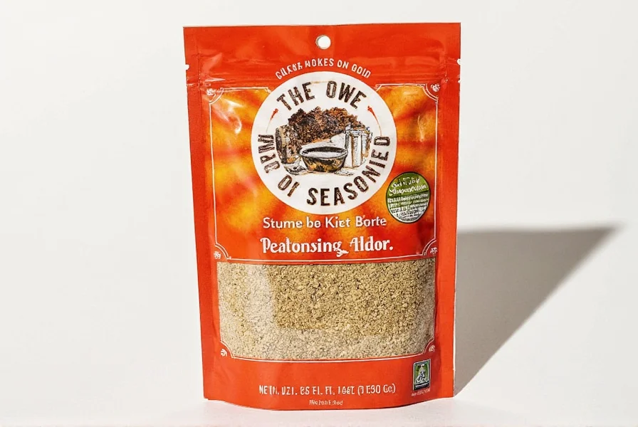 Chef using sazon seasoning in kitchen
