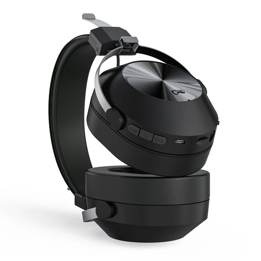 2020新款nia x9超耳式无线耳机,带麦克风和深沉低音,播放时间为11小时