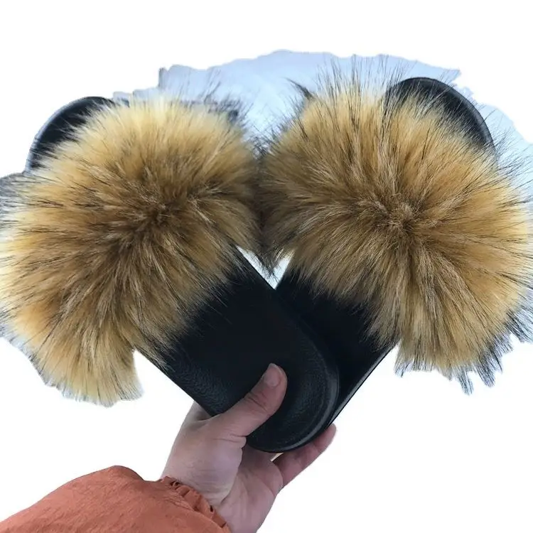 

fur slides,wholesale fur slides for women,furry fluffy slippers for women