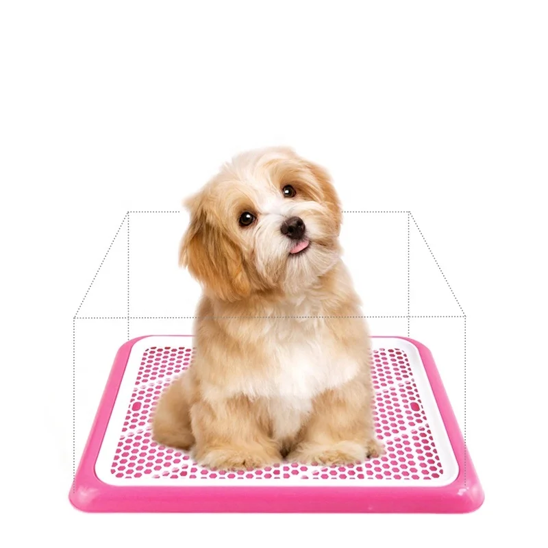 

Portable Pet Toliet Training Plastic with Pillar Toilet Mat Training Potty Dog Pad Tray Toilet Training Urinary Trainer Pee Pad