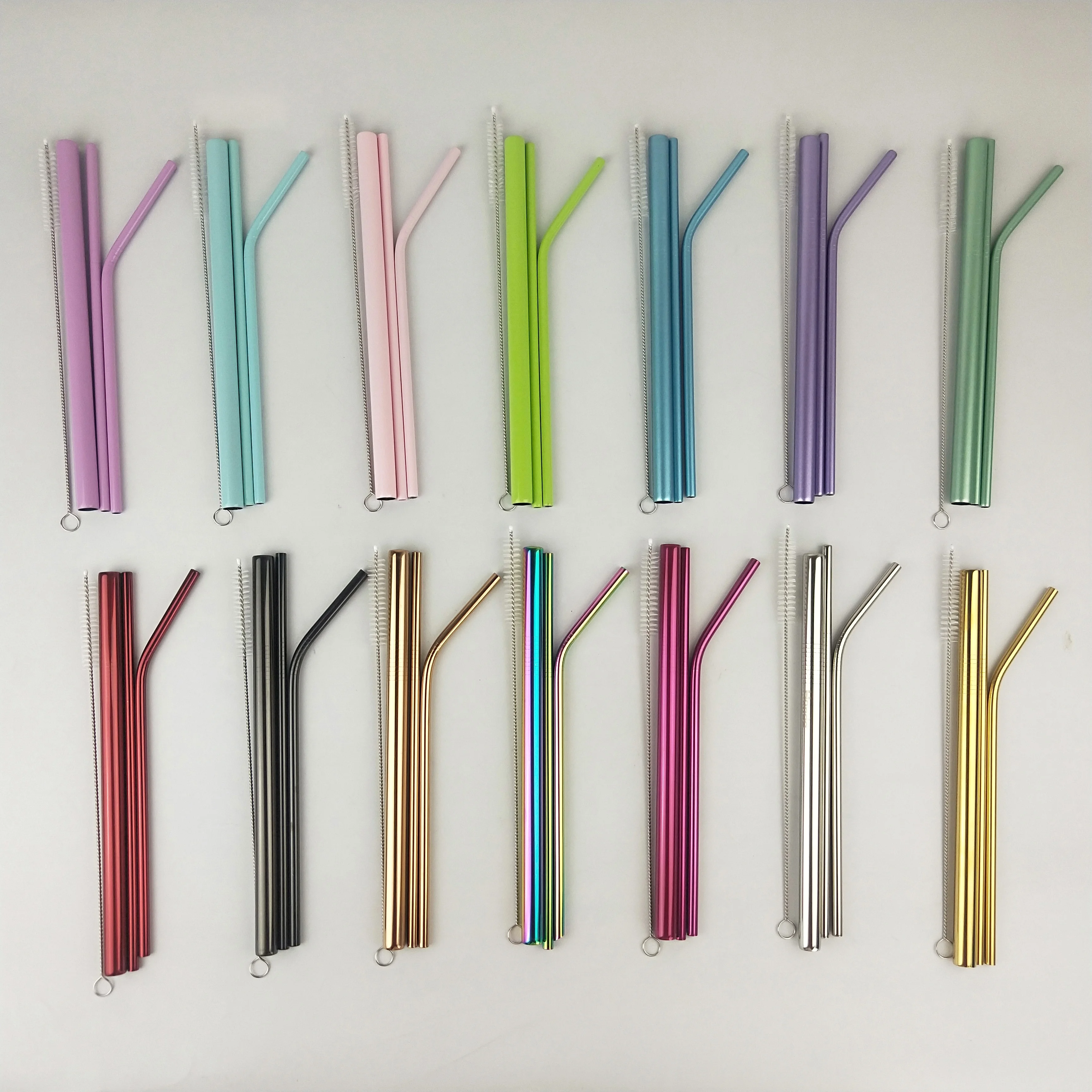 

215mm Length 6mm Diameter Stainless Steel Food Grade Drinking Straws Available In Custom Sizes In A Variety Of Colors, Customized