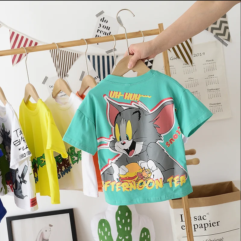 

High quality wholesale price boy T-shirt summer fashion round neck boy short sleeve, Picture shows