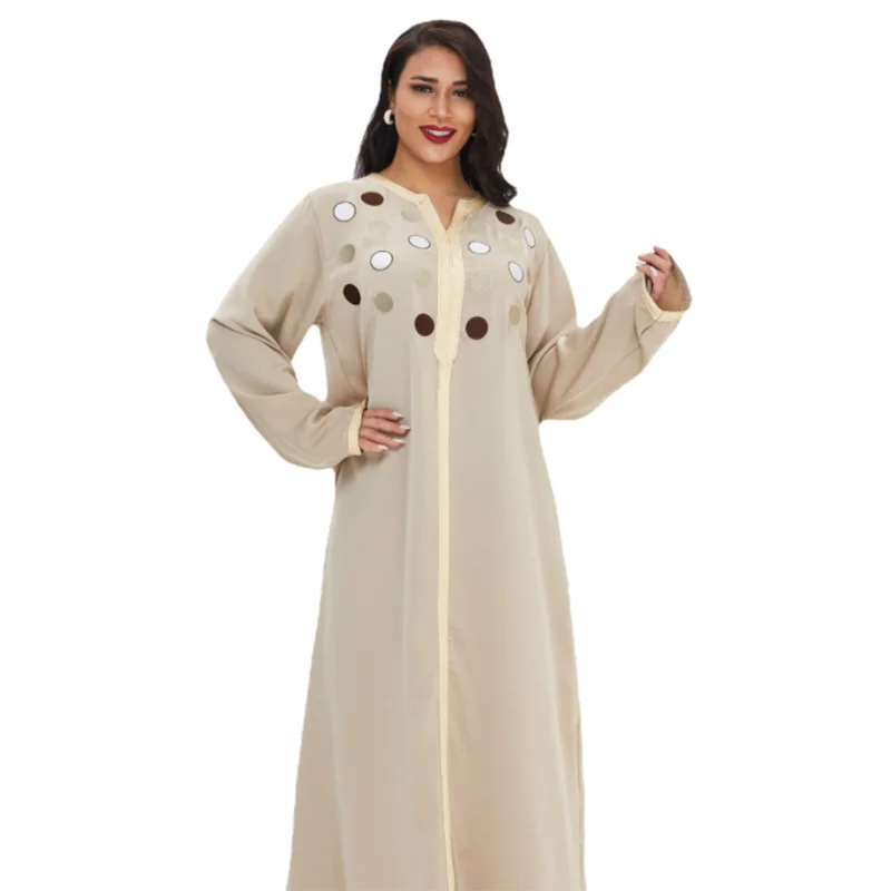 

Hot style cotton Arabic Dubai Muslim clothing Abaya clothing Islamic dress