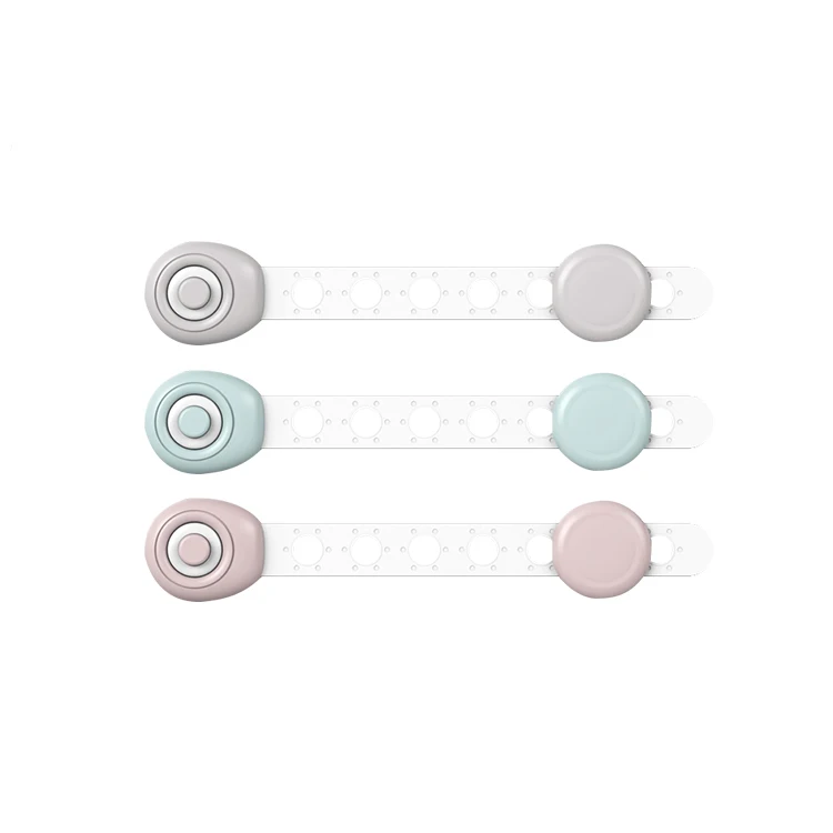 

Amazon new design furniture door drawer fridge ring type baby safety lock for baby, Blue/pink/white/ can be customized