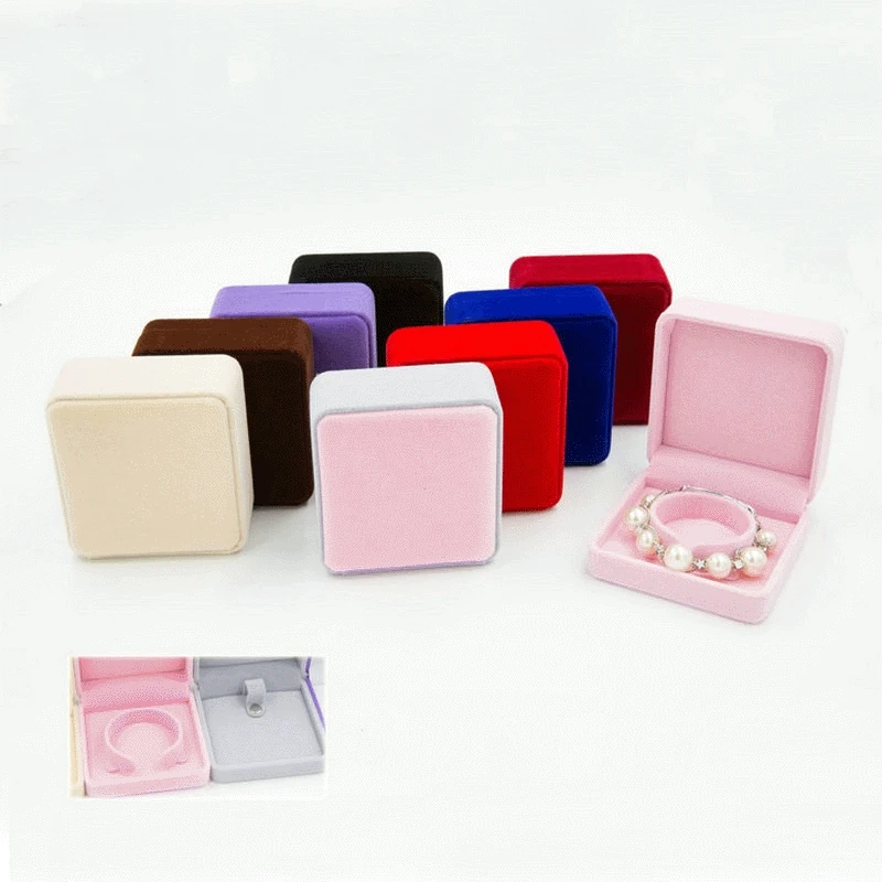 

Wholesale Black Velvet Gift Jewelry Box Luxury style Bracelet Gift Box, Picture