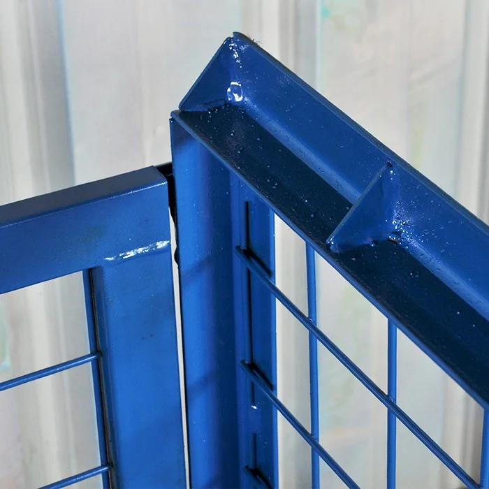 
Hot sale powder coated welded steel storage wire mesh box cage 