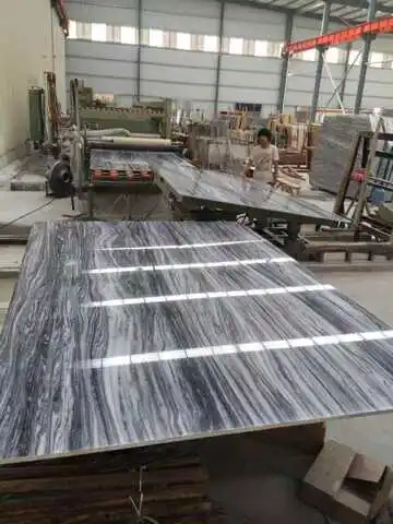 Wholesale Polished Cartier Dark Grey Black Marble Tile With White Veins, Slabs Black Marble In Ethiopia