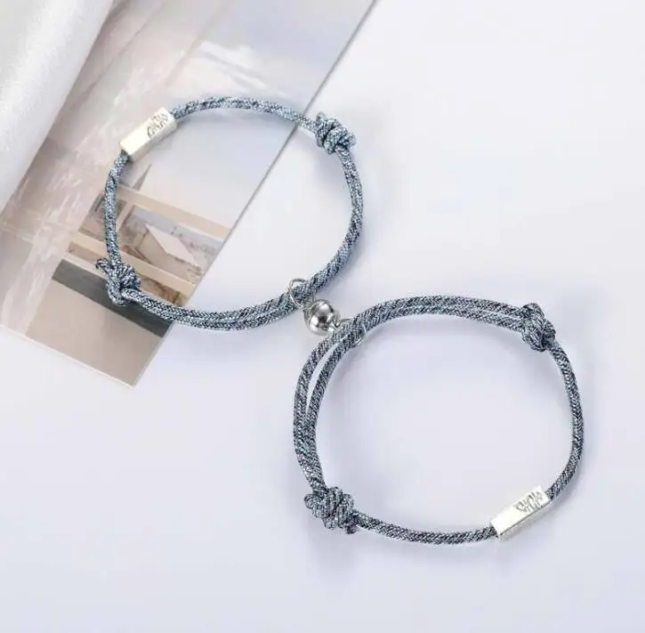 

Big factory his and hers bracelets couple magnetic bracelet pair for couples