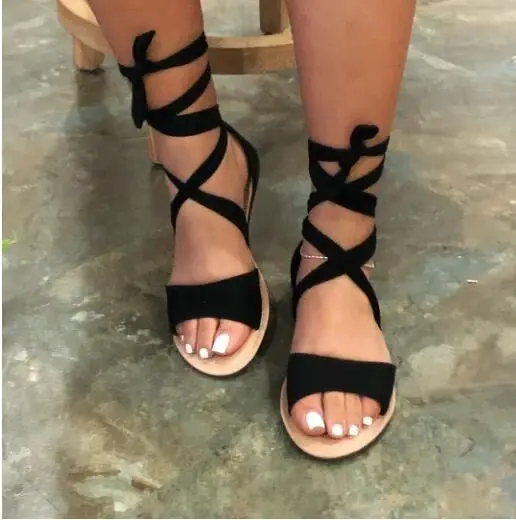2020 Summer New Strap Sandals Flat Women's Shoes - Buy Flat Women ...