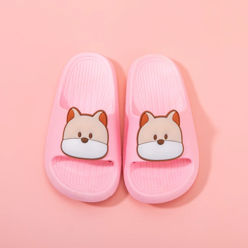 
Wholesale indoor leisure non-slip cartoon slippers kids custom flip flops for boys 