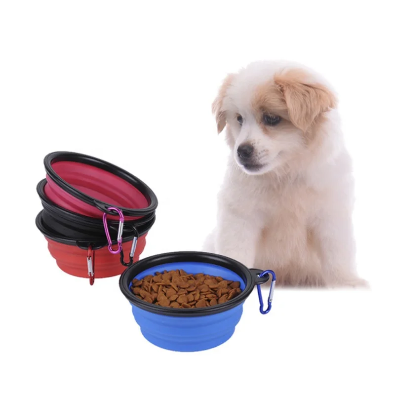 

2020 Most Stylish Colorful Pets Easy To Carry Foldable Pet Travel Bowl 350 ml Portable Foldable eco-friendly for Pet