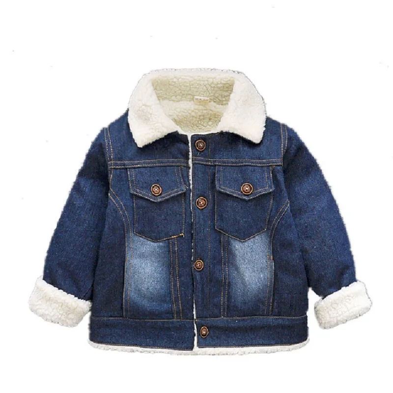 

Toddler Baby Boy Warm Jacket clothes Infant Coats Kids Boys Outerwear Denim Clothing Coat