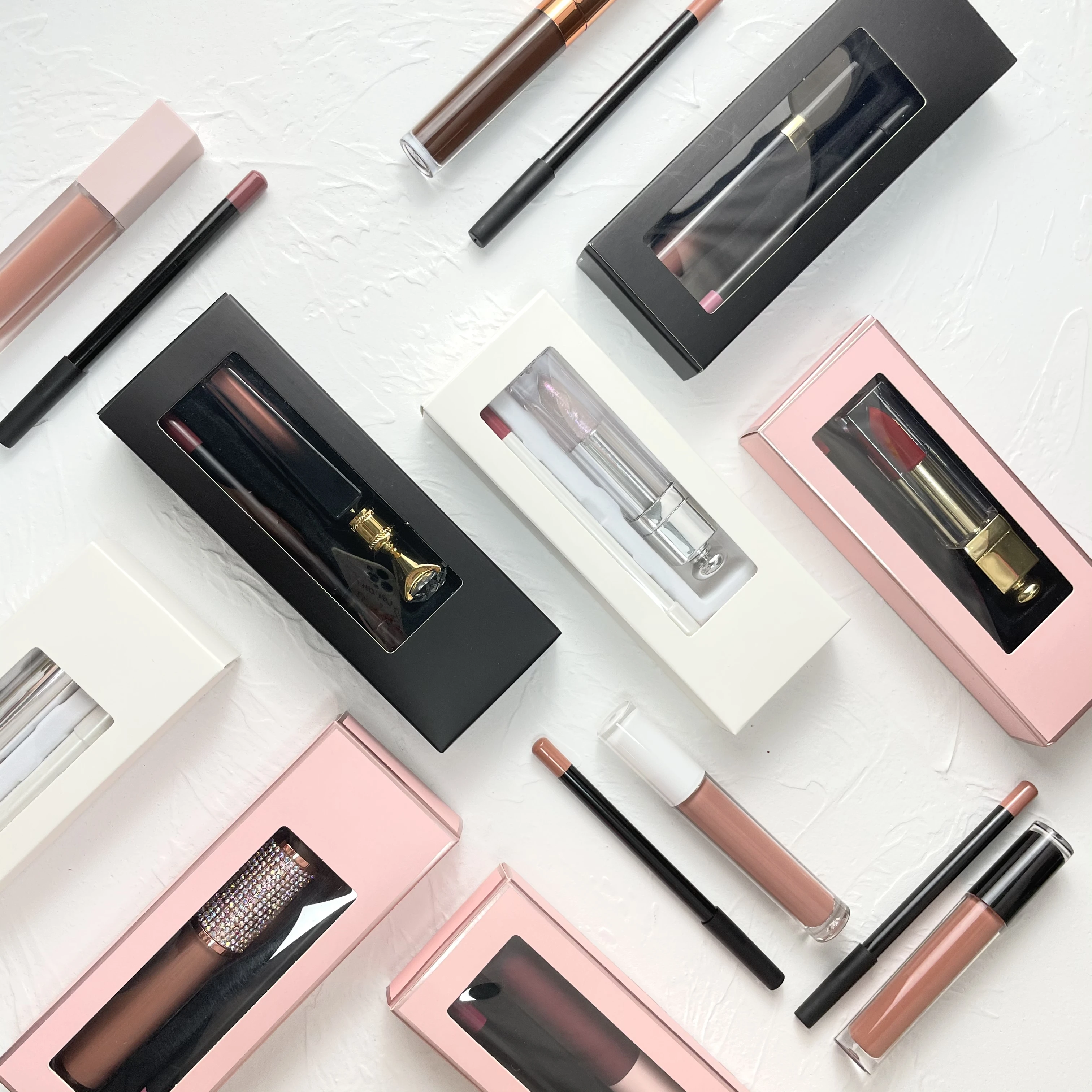 

New product waterproof private label lip liner and lipstick set