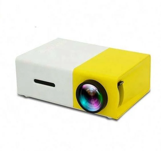 

Hot Selling portable Mobile Phone 4k Projector 600 Lumens HD 1080P LCD Screen Led Mini Projectors, Yellow/white