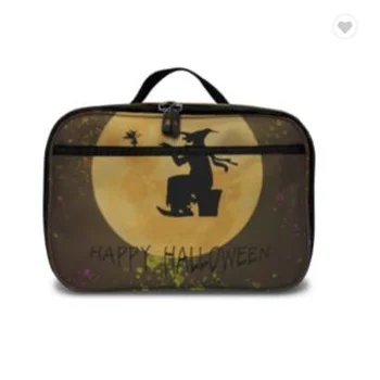 

New Style Halloween Ghost Castle Pattern Print Student Lunch Bag Custom Design Lunch Bag Insulated Wholesale School Lunch Bags