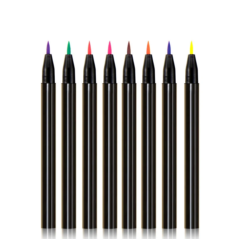 

colorful eyeliner private label accepted waterproof OEM custom logo makeup liquid eyeliner pen