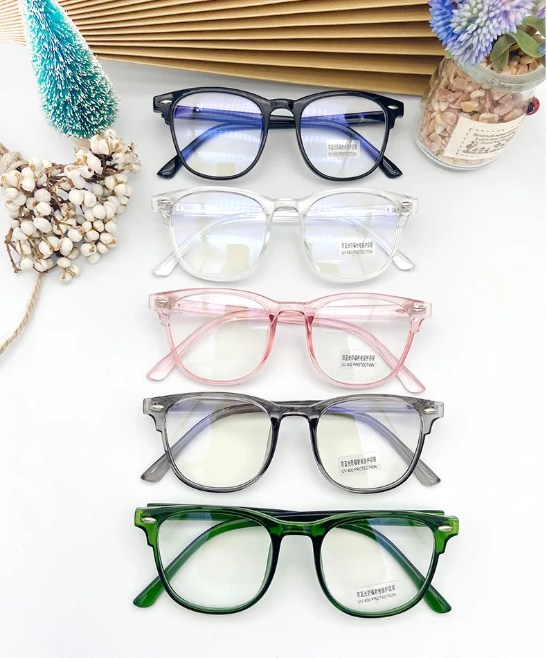 

2022 New Retro Round Anti-Blue Light Blue Light Blocking Fashion Women Anti blue-ray Eye Glasses Eyeglasses Frames