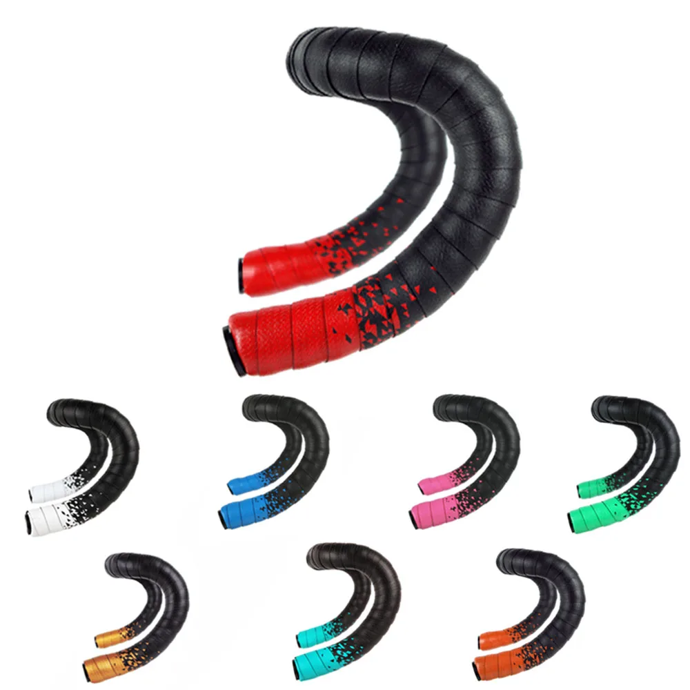 

Strap Bicycle Handlebar Tape Road Bike Tapes Racing Breathable Non-slip Handle Bar Belt Wrap Anti-vibration PUEVA Bent Cycling /, Yellow black red blue white green