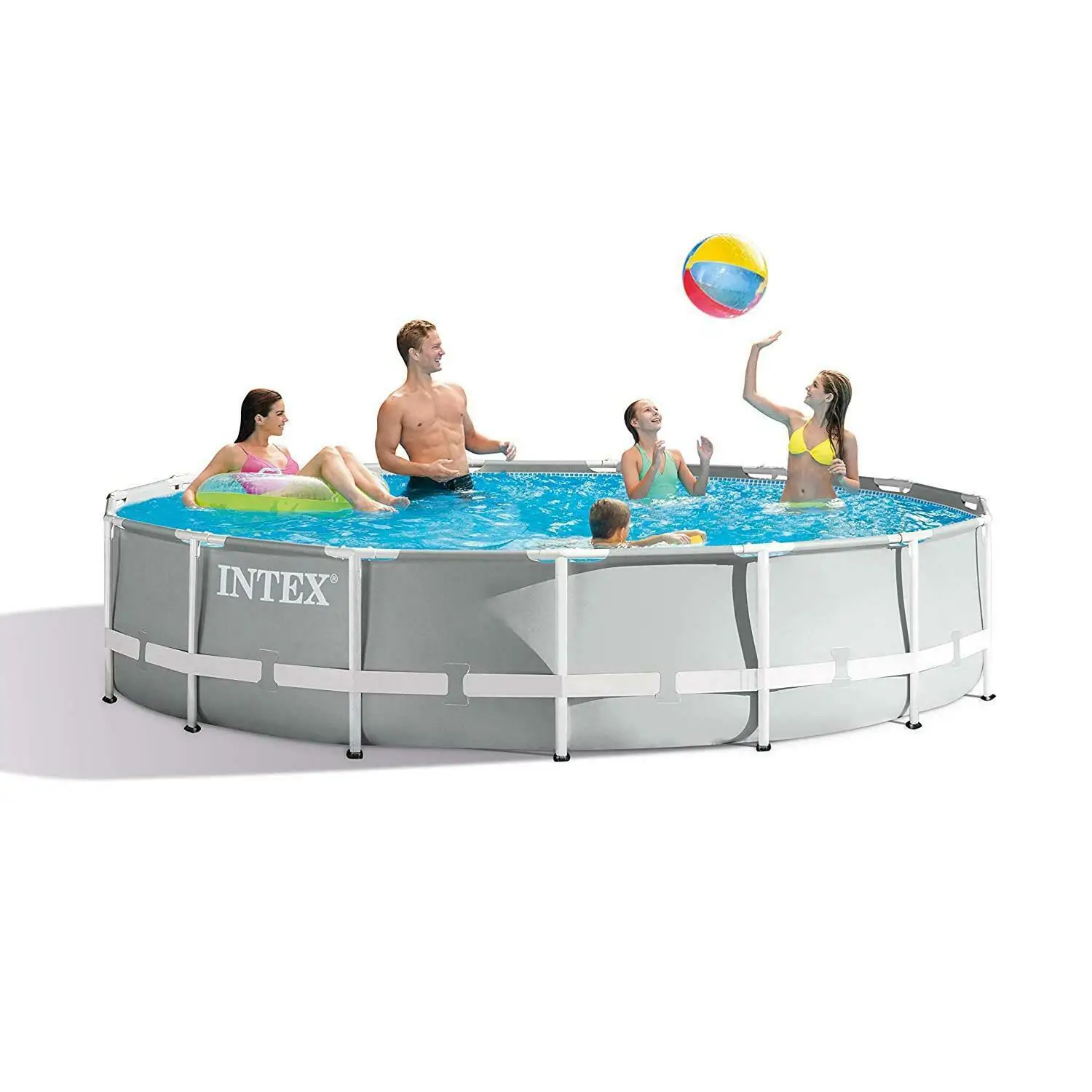

Intex Pools Swimming Outdoor 26710 12FT X 30IN PRISM FRAME PREMIUM POOL Above Ground Pool & Accessories Included