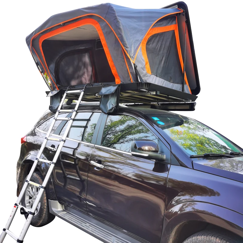 

2-3 persons Easy set up air supported hard shell car roof top tent with rack