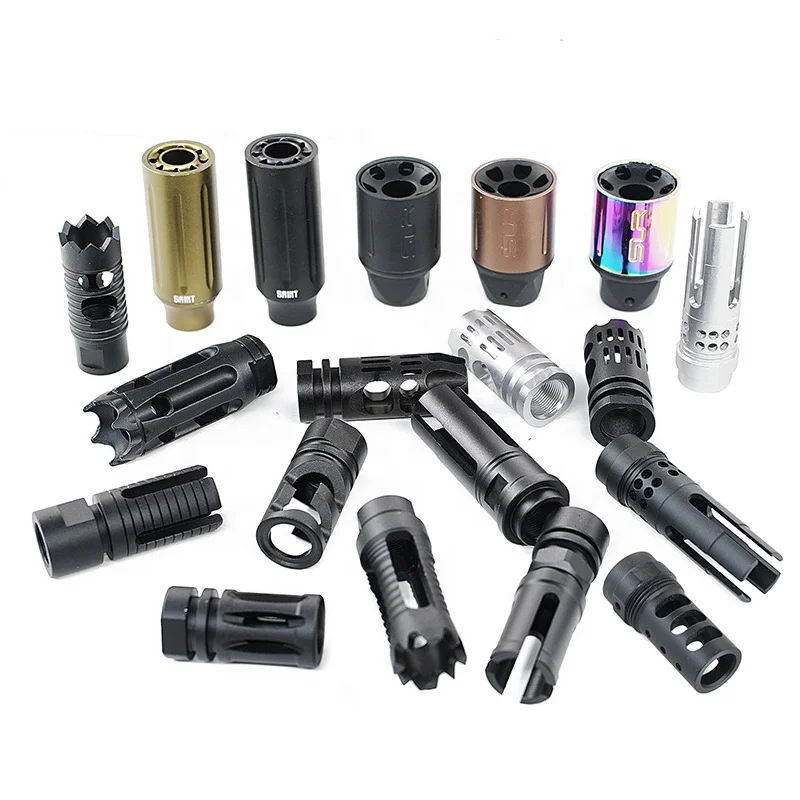 

SLR VG6 Worker Mod 3 Prong Flash Hider with screw thread Tube Decorate for Blaster kr146