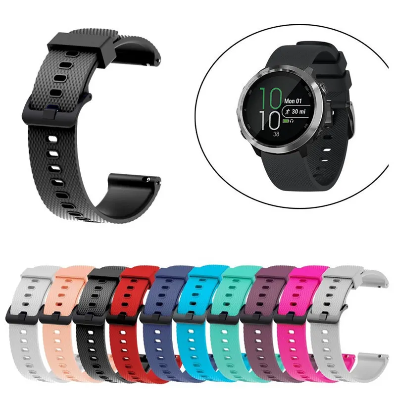 

OEM factory For Vivoactive 3 Watch Band 20mm Quick Release Silicone Replacement Bands for Garmin Vivoactive 3 Forerunner