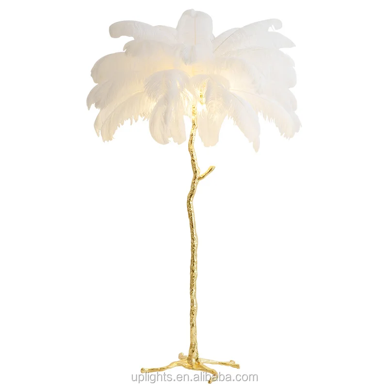 feather palm tree floor lamp