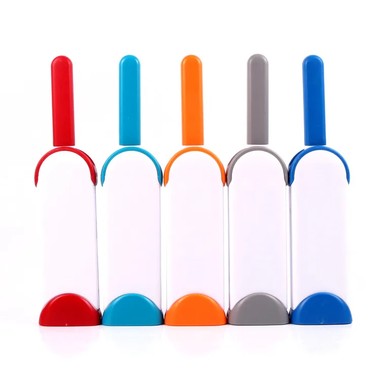 

Ebay Amazon Hot Furniture Double Sided Design Dog Cat Fur Lint Garment Pet Hair Remover Brush with Self Cleaning Base, Red, orange, gray, sky blue, dark blue