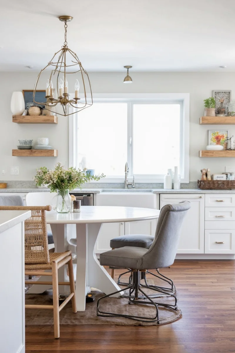 Family enjoying a beautifully renovated ranch style home