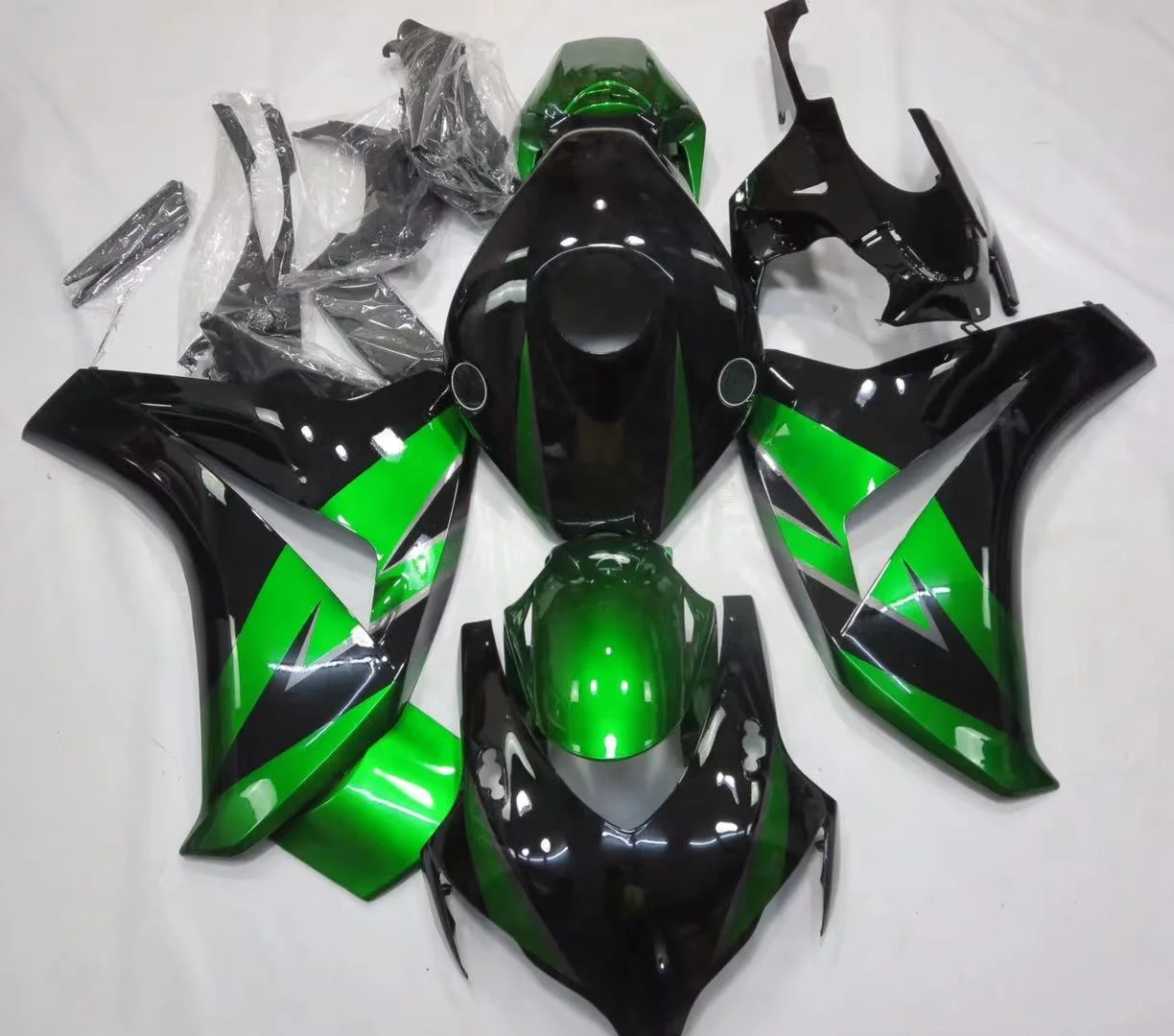 

2021 WHSC Motorcycle Fairing Body Kit For HONDA CBR1000 2008-2011 green blue black, Pictures shown