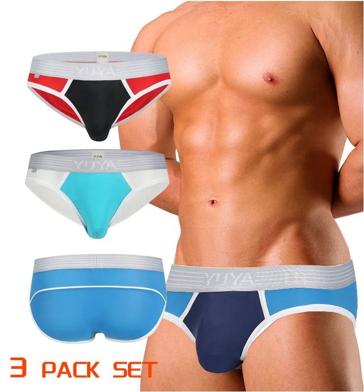 

YUYA gay boy men's briefs & boxers sexy gay black tight boxer briefs saxx u pouch big cock men briefs underwear, Customize colors