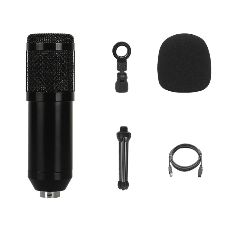 

Wholesale Factory Studio Microphone Condenser usb YouTube podcast desktop recording Set large diaphragm condenser microphone