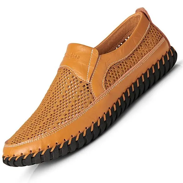 

Men loafer shoes genuine leather cheap slip on moccasin driving shoes