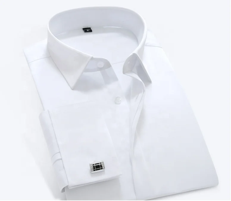 white dress shirt with cufflinks