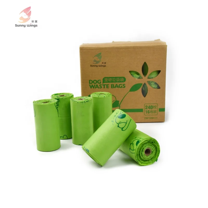 

Wholesale Biodegradable and Environmentally Friendly Pet Garbage Bag Thickening Dog Litter Bag Trash Bag, Green