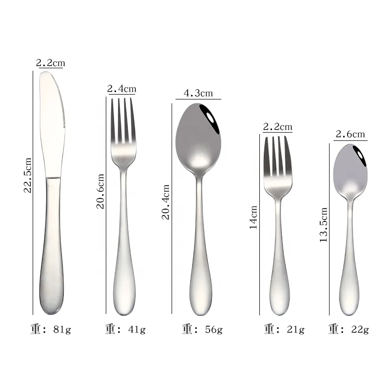 

High quality flatware cutlery set with mirror polish spoon and fork/knife stainless steel silverware set