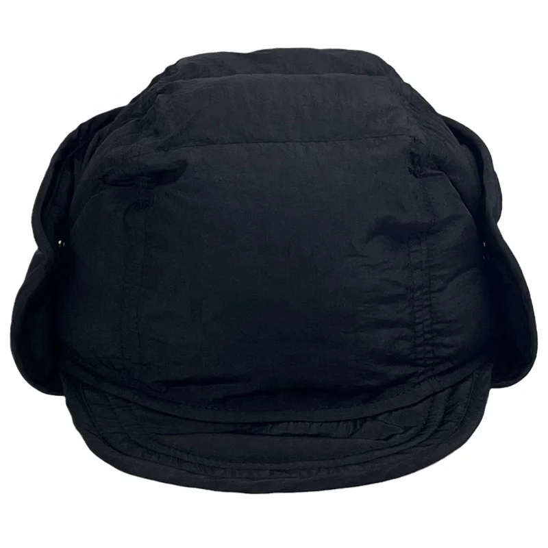 RTS Quilted Winter Trapper Hats Windproof Waterproof Breathable Nylon for Men Women Outdoor Sports Activities Cycling Skiing