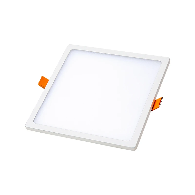 8W Low price ultra thin slim flat 8 16 24 watt square round ceiling recessed led panel light