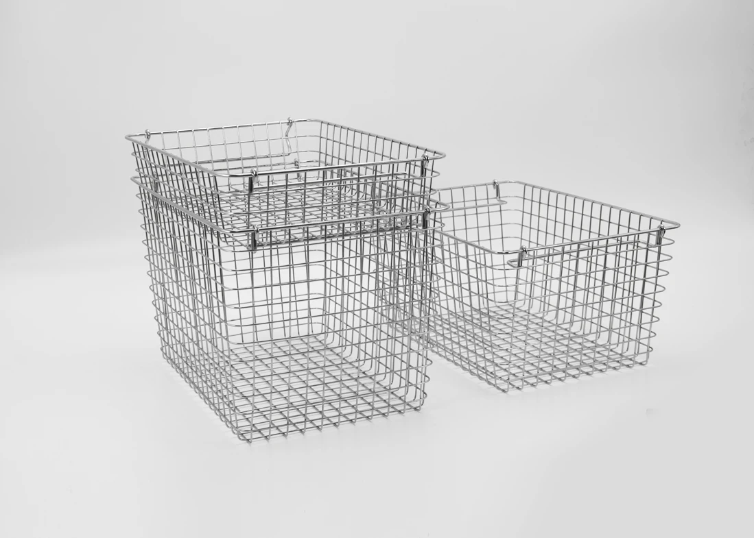Stainless Steel Wire Basket Kitchen Storage Wholesale Picnic Metal Mesh