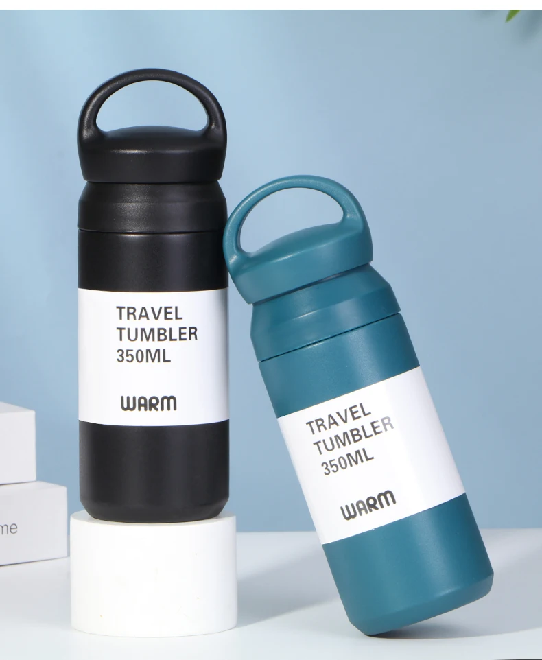 

2021 new Stainless Steel 304 Vacuum Cup Simple Fashion Vacuum Japanese Style Thermos bottle with handgrip