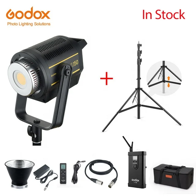 

In Stock Godox VL150 VL-150 150W 5600K White Version LED Video Light Continuous Output Bowens Mount Studio Light App Support